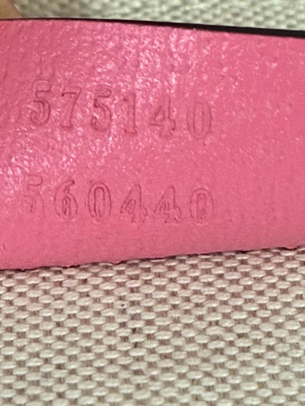 New Gucci Signature Pink Nylon Tote Shopper Bag Large Logo Italy NWT - Picture 10 of 11